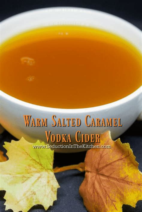 Turns out this is a really easy infusion. Warm Salted Caramel Vodka Cider