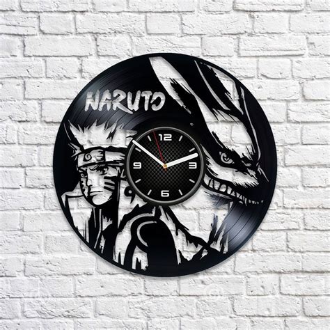 Naruto Clock Lp Retro Vinyl Record Wall Clock Vintage Birthday T