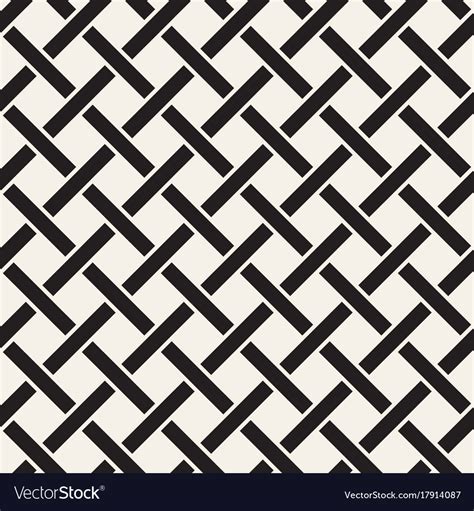Seamless Woven Stripes Lattice Pattern Modern Vector Image