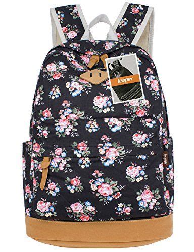 Leaper Cute Floral Canvas Backpackscasual Style School B Floral
