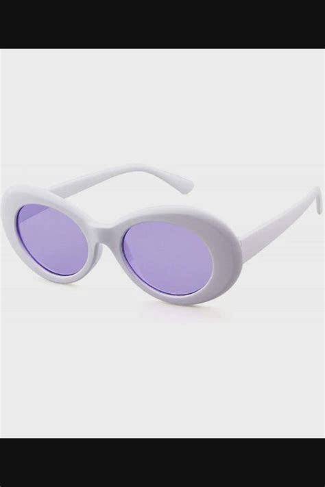 Clout Goggles Retro Vintage Oval Kurt Cobain Inspired Sunglasses Thick