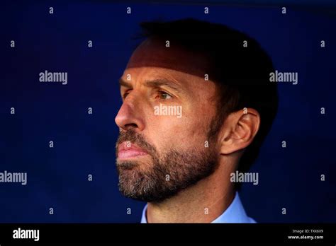 England Coach Gareth Southgate Looks On During The 2018 Fifa World Cup