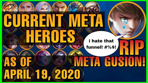 If your character is not listed above or if you want to know more, leave me a message below in the comments or on the forum. Mobile Legend Tier List April 2020