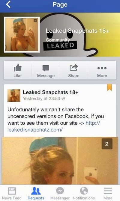Malicious Leaked Snapchats Page Drives Users To Facebook Phishing Sites