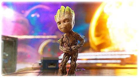 Guardians Of The Galaxy 2 Opening Scene Baby Groot Dance Movie Clip