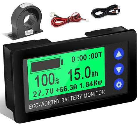 Buy Eco Worthy 200a Battery Monitor Easy Diy With Hall Sensor 0 100v