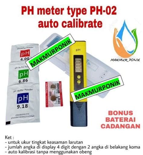 Jual Ph Meter Auto Kalibrasi Ph Meter Type 02 Di Lapak NADIFAH STORE