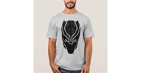 Avengers Classics Tribal Black Panther Head T Shirt Zazzle