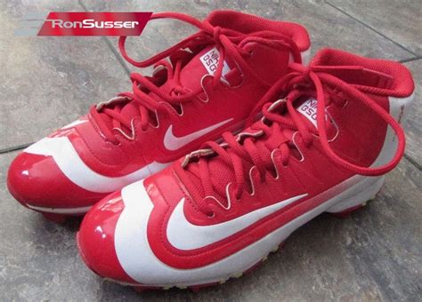Nike Mens Baseball Bsbl Cleats Red White Air Huarache 807141 617 Size 8