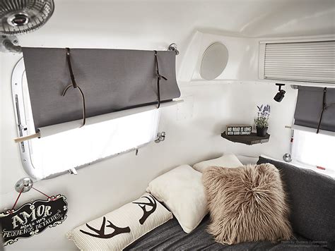 Honeycomb or cell shades are great at insulating your windows and also. Airstream Interior Makeover Ideas | Pioneer Vintage Trailer