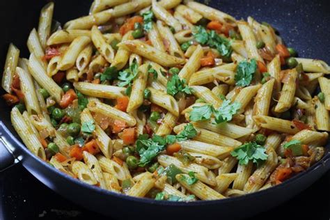 Masala Pasta Recipe Macaroni Recipe For Kids Indian Style Pasta Recipe