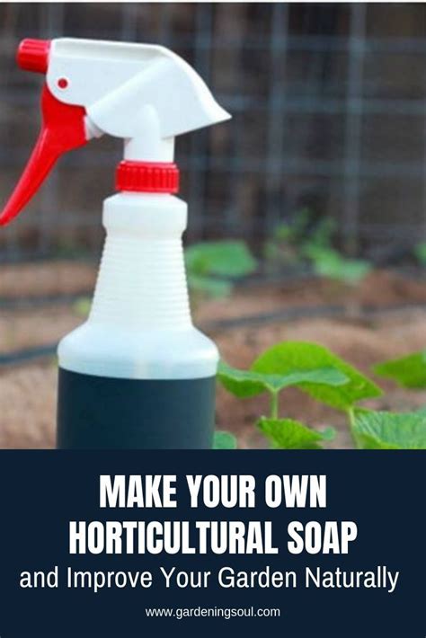 Make Your Own Horticultural Soap And Improve Your Garden Naturally