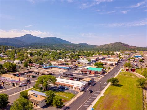 Beautiful View Of The City Centre In Williams Arizona Stock Image