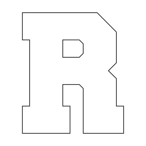 8 Best Images Of Letter R Template Printable Free 6 Best Large
