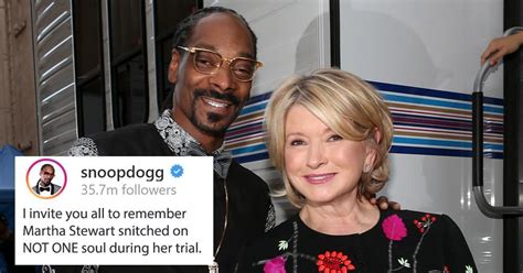 Snoop Doggs Post About Martha Stewart After Tekashi 69 Snitched Is Gold