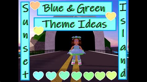Blue And Green Outfit Theme Ideas Sunset Island Royale High Roblox