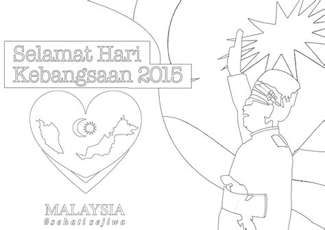 Google doodle hari kemerdekaan republik indonesia 2020, terlihat ilustrasi aktivitas perlombaan panjat pinang. Hari Kemerdekaan Malaysia - Free Colouring Pages