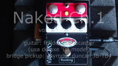 Gurus Naked Preamp Pedals Series Ch Demo Youtube
