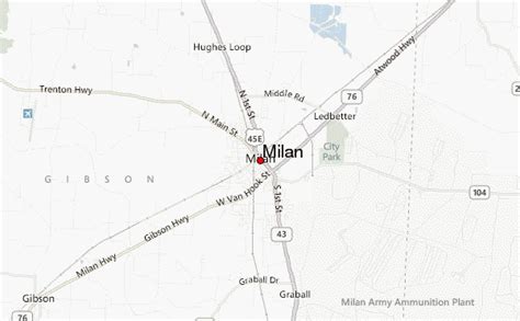 Milan Tennessee Location Guide