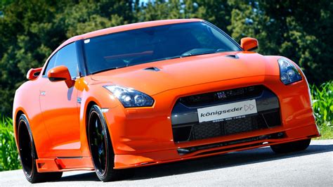 Wallpaper Orange Cars Sports Car Nissan Gt R Coupe Performance