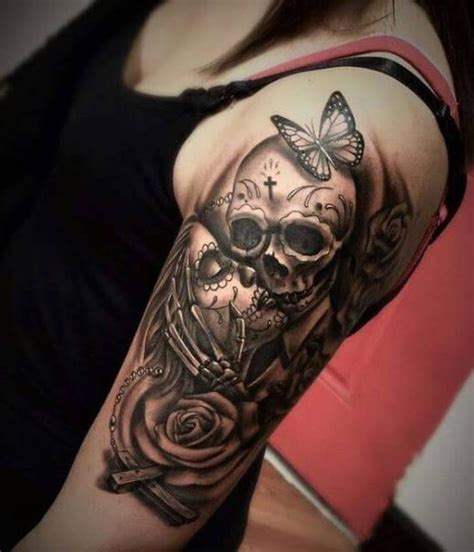 58 Best Halloween Tattoo Designs For Women Skull Sleeve Tattoos