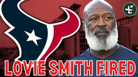 Breaking Lovie Smith Fired By The Houston Texans Youtube