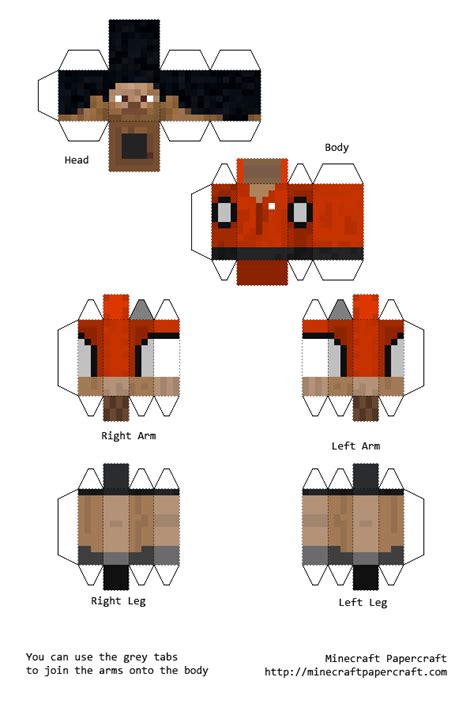 Custom steve is a mod which enables you to change the model of steve in minecraft. Papercraft Xbox 360 Player Skins | Brinquedos de papel ...