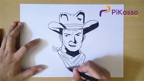 How To Draw A Cowboy Step By Step Easy Youtube