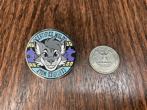 Certified Furry Pins 15 Fursona Species Themed Hard Etsy