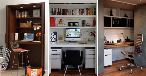 Tuck away a workspace or put a guest room closet to work with a closet office. Small Apartment Design Idea - Create A Home Office In A ...