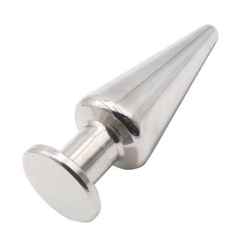 Stainless Steel Big Anal Plug Cone Shaped Butt Plug Metal Expander Anal Erotic Sex Toy