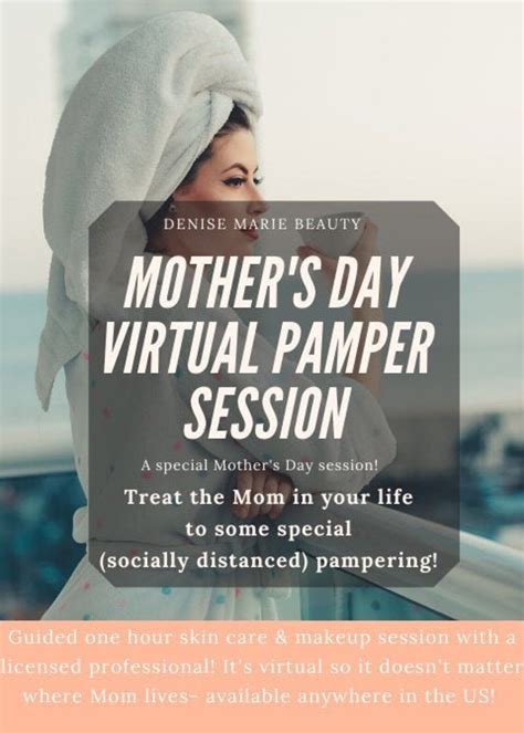 mother s day virtual pamper session 1 hour etsy