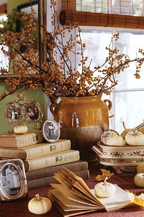 Many of us peruse home décor books, magazines, websites, and blogs and like much of what we see there…but when it comes once you identify your décor style, it's much easier to go about studying what makes that style click in certain spaces. Home Decorating Ideas Vintage Autumn-Inspired Home Decor ...