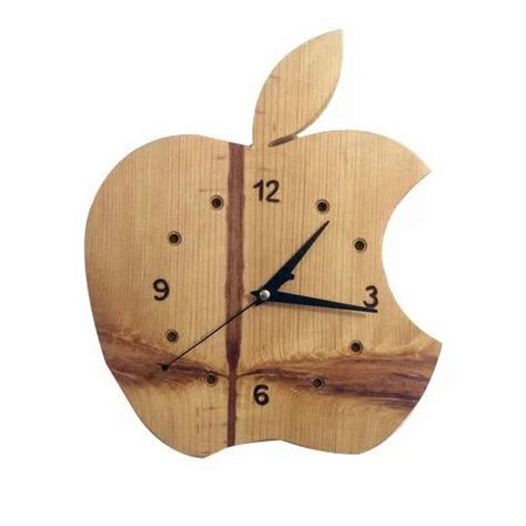 Wooden Wall Clock Shape Apple At Rs 300 In Surat Id 20324713888