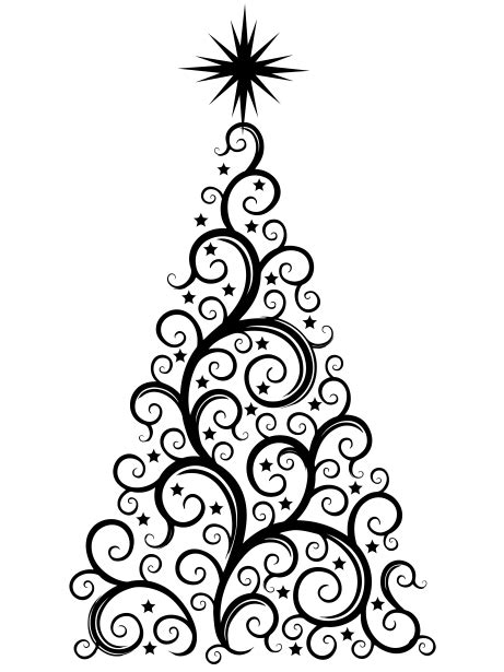 Download and share christmas tree silhouette png, cartoon. Christmas Tree Modern Silhouette Free Stock Photo - Public ...
