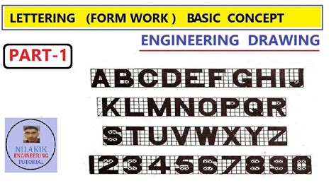Basic Concept Of Lettering In Engineering Drawing By Nilakik Sir Form