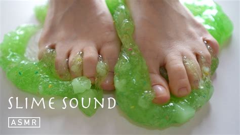 【asmr】nata De Coco Slime Thick Stomping Slime With Feet Asmr Video ナタデココスライムを足で踏む。音フェチ Youtube