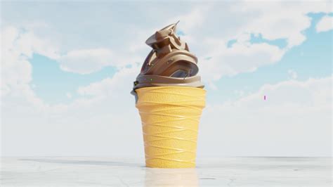 Ice Cream Free Vr Ar Low Poly 3d Model Cgtrader