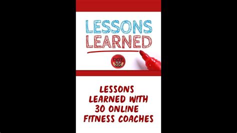 Lessons Learned With 30 Online Fitness Coaches Youtube
