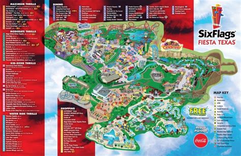 Six Flags Fiesta Texas Map Pdf File Download A Printable Image File Official Website Information