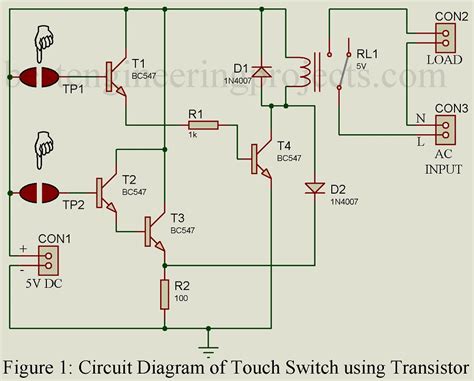 En Uygun Karar Verecek Kimya Touch Switch Circuit Using Transistor