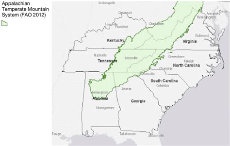 1 Seven Southern Appalachian States Within The Appalachian Ecological