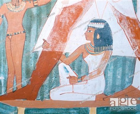 Wall Painting In The Tomb Of Nakht Valley Of The Nobles Thebes