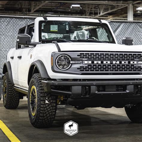 Oxford White Bronco Badlands Completed Pre Production Vehicles