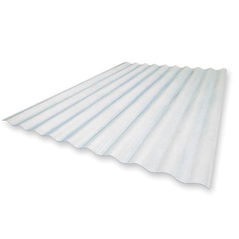 Sequentia 2166 Ft X 12 Ft Corrugated Clear Fiberglass Roof Panel In