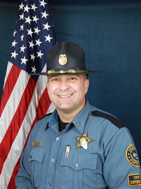 Oregon State Police Superintendent Casey Codding About Us State