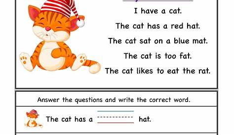 i am reading worksheet kindergarten
