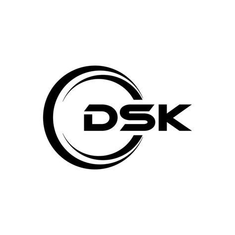 Dsk Letter Logo Design In Illustration Vector Logo Calligraphy