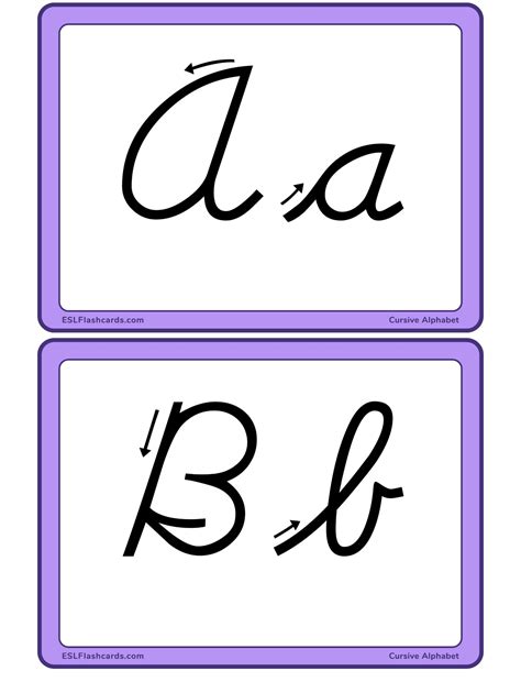 Cursive alphabet