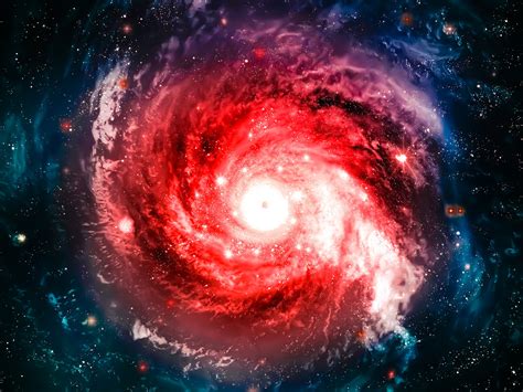 Wallpaper Red Nebula Galaxy Universe Sky Stars 2560x1920 Hd Picture